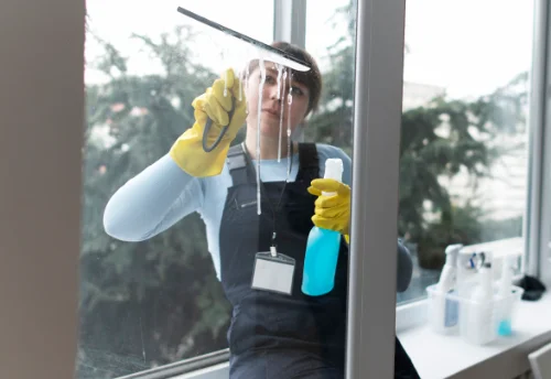 Nettoyage de vitres intérieures et extérieures à Giel-Courteilles